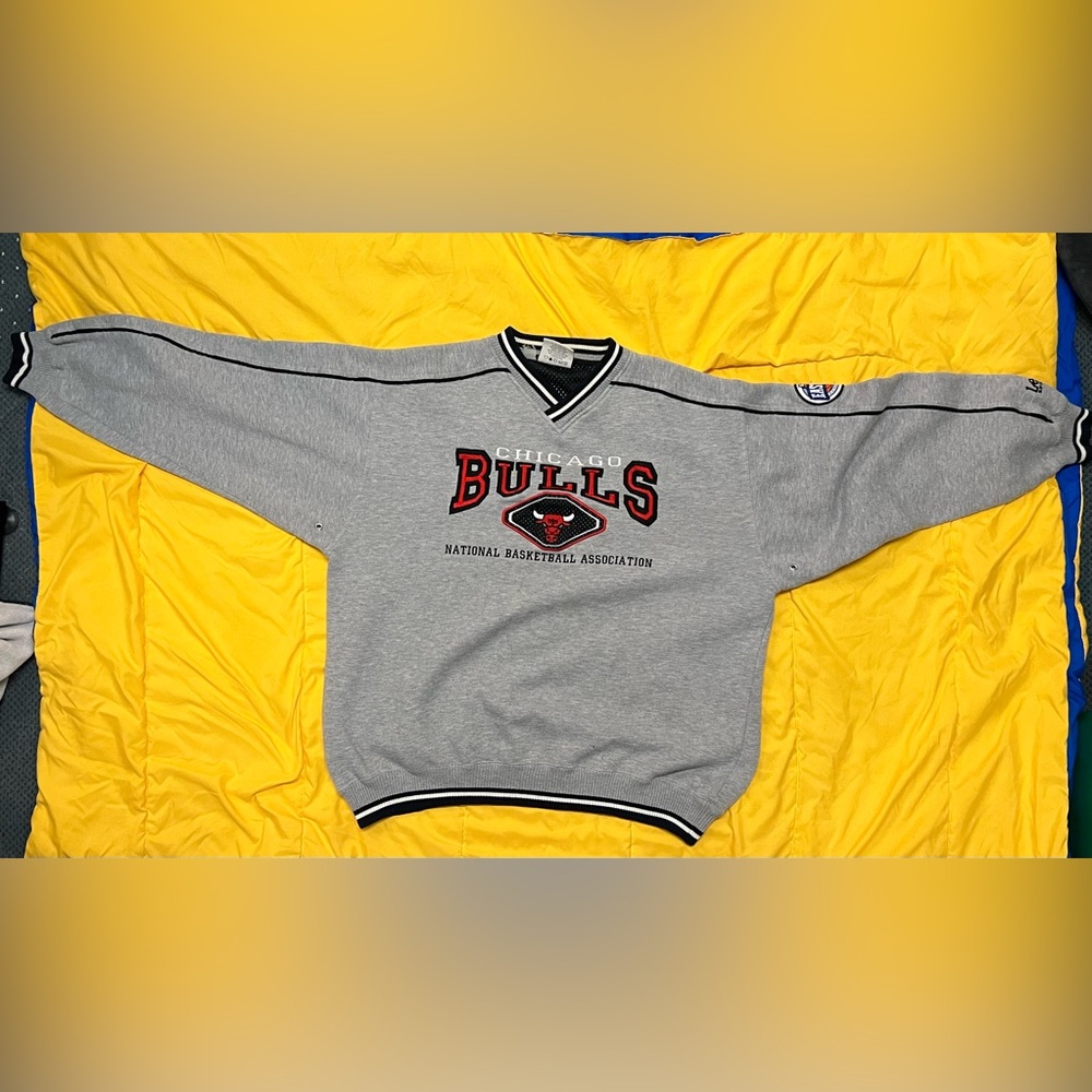 Vintage Chicago Bulls 90s Gray Lee Sport men’s Sweatshirt XL